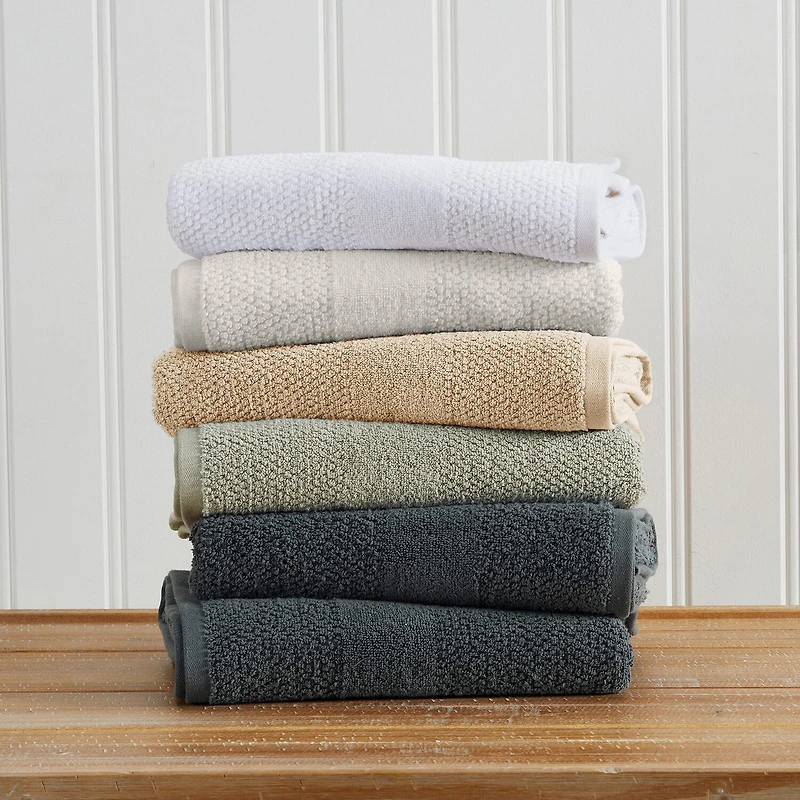 Linery Cotton Textured Weave 6-pc. Quick Dry Bath Towel Set
