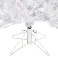 4.5' Prelit Sparkle White Spruce Artificial Christmas Tree