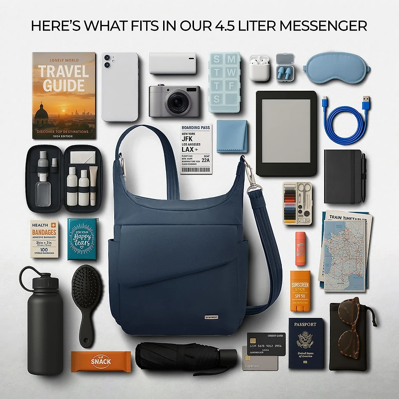 Travelon Anti-Theft Classic Messenger Bag