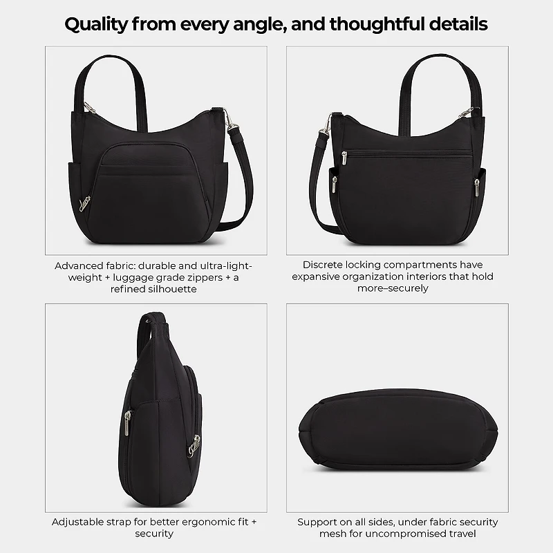 Anti-Theft Classic Crossbody Bucket Bag
