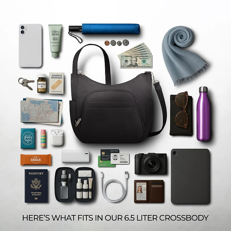 Anti-Theft Classic Crossbody Bucket Bag