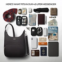 Travelon Anti-Theft Classic Essential Messenger Bag