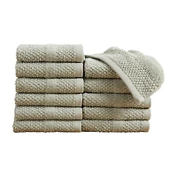 Linery Cotton Textured Weave 12-pc. Quick Dry Washcloth