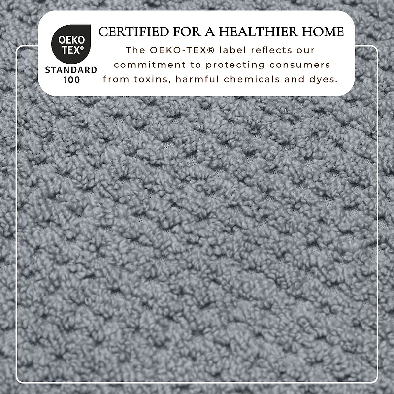 Linery Cotton Checkered Weave 8-pc. Quick Dry Bath Towel Set