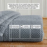 Linery Cotton Checkered Weave 8-pc. Quick Dry Bath Towel Set