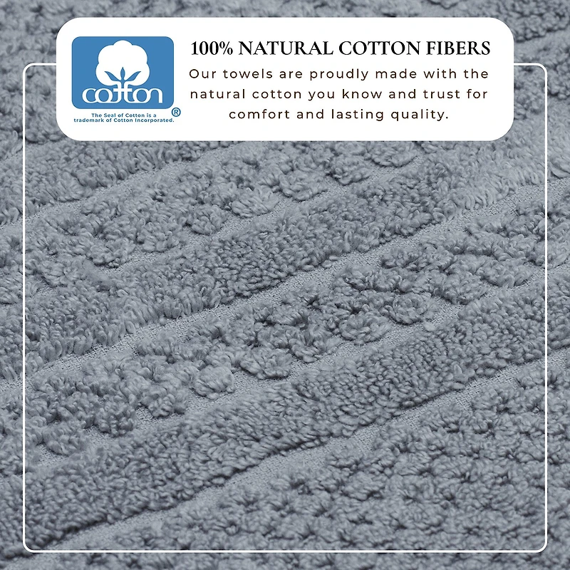 Linery Cotton Checkered Weave 12-pc. Quick Dry Washcloth