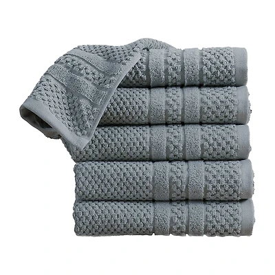 Linery Cotton Checkered Weave 6-pc. Quick Dry Hand Towel Set