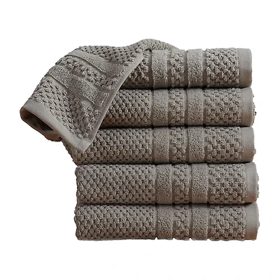 Linery Cotton Checkered Weave 6-pc. Quick Dry Hand Towel Set
