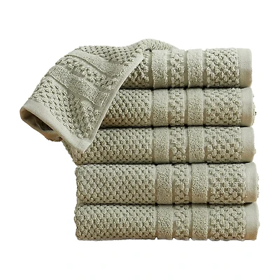 Linery Cotton Checkered Weave 6-pc. Quick Dry Hand Towel Set