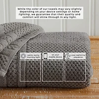 Linery Cotton Checkered Weave 6-pc. Quick Dry Hand Towel Set