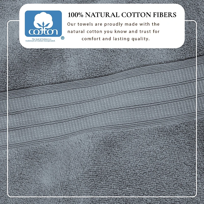 Linery Cotton Plush 6-pc. Quick Dry Bath Towel Set