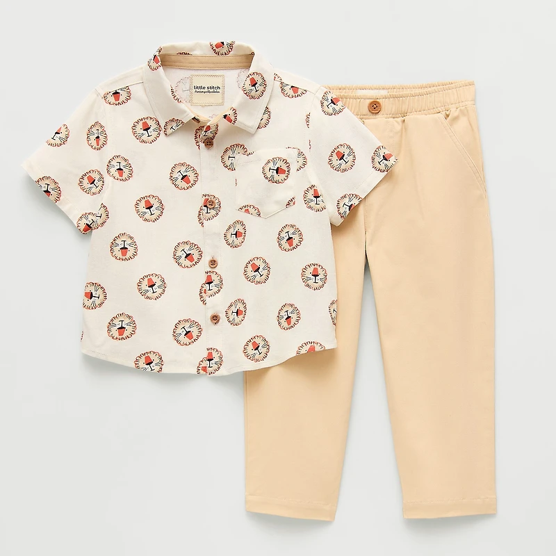Little Stitch Toddler Boys 2-pc. Pant Set