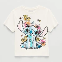 Little & Big Kid Girls Crew Neck Short Sleeve Regular Fit Graphic T-Shirt