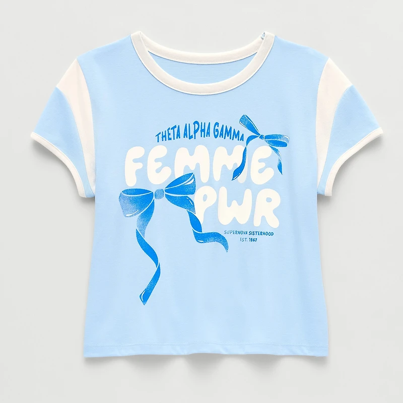 Thereabouts Little & Big Kid Girls Crew Neck Short Sleeve Regular Fit Graphic T-Shirt