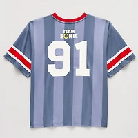 Little & Big Kid Boys V Neck Sonic the Hedgehog Short Sleeve Jersey
