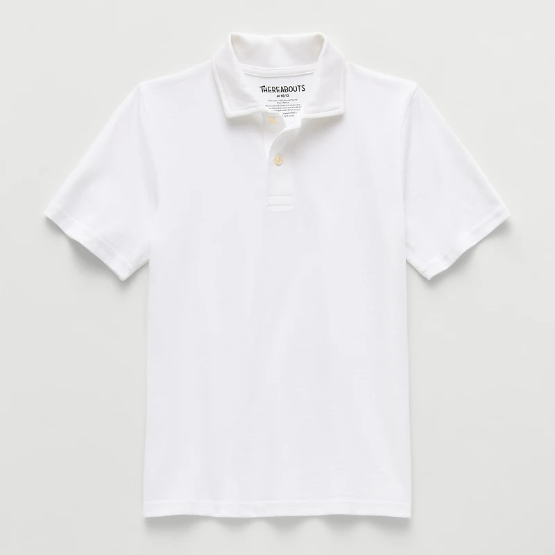 Thereabouts Little & Big Kid Boys Short Sleeve Regular Fit Polo Shirt