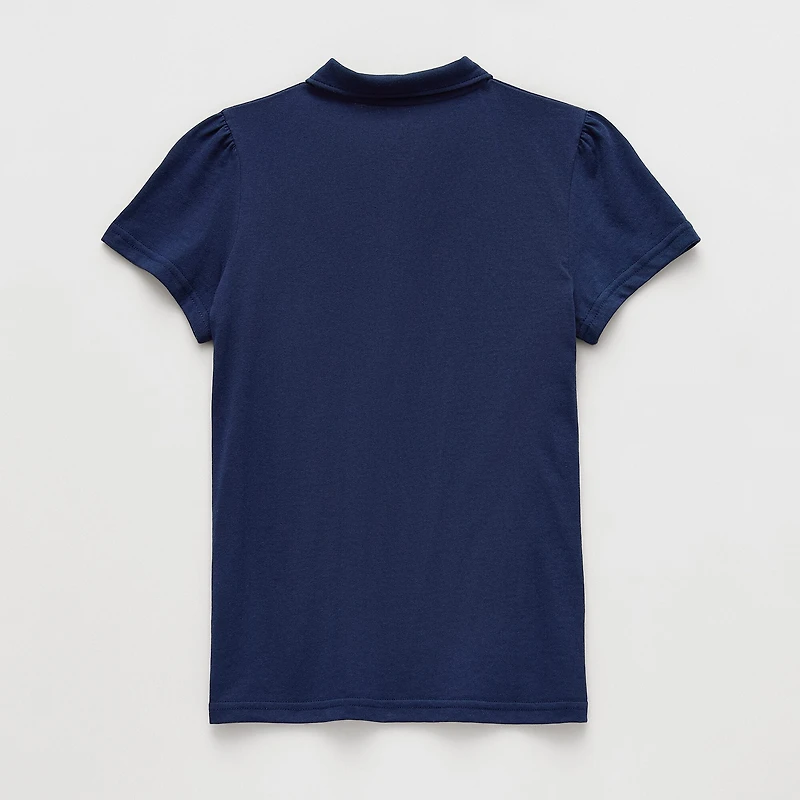 Thereabouts Little & Big Kid Girls Short Sleeve Regular Fit Polo Shirt