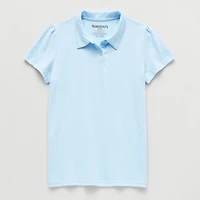 Thereabouts Little & Big Kid Girls Short Sleeve Regular Fit Polo Shirt