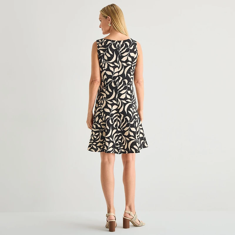 Perceptions Womens Floral Jacket Dress