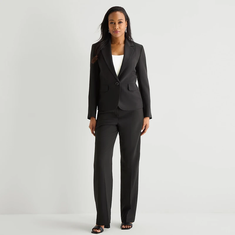 Le Suit Straight Leg Womens 2-pc. Pant