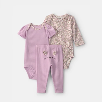 Carter's Baby Girls 3-pc. Pant Set