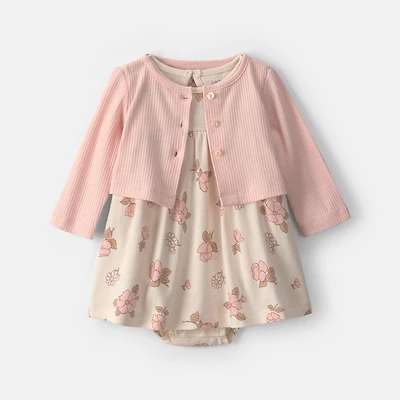 Carter's Baby Girls Fitted Floral 2-pc. Dress Set