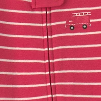 Carter's Firetruck Baby Boys Striped Sleep and Play