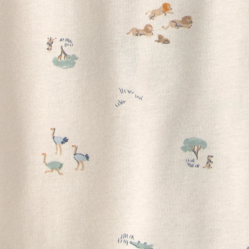 Carter's Baby Boys Rib Crew Neck Long Sleeve 2-pc. Nightgown