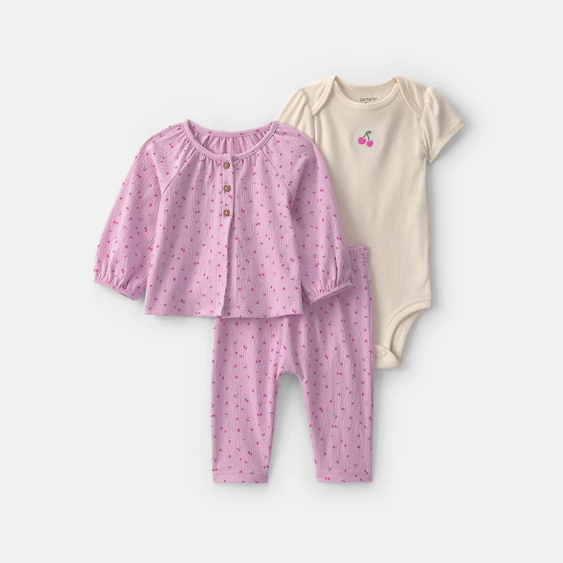 Carter's Baby Girls 3-pc. Pant Set
