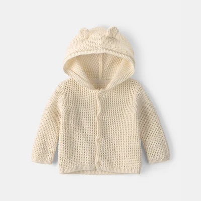 Carter's Baby Unisex Hooded Long Sleeve Button Cardigan