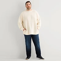 Shaquille O'Neal XLG™ Mens Crew Neck Long Sleeve Big and Tall Sweatshirt