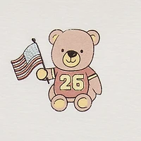 Bear Flag Tee Womens Juniors Crew Neck Short Sleeve Fitted Graphic T-Shirt