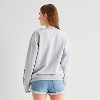 Pixar Womens Juniors Crew Neck Long Sleeve Sweatshirt