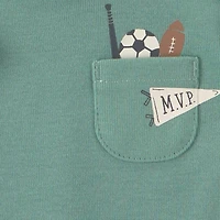 Carter's Baby Boys Crew Neck Short Sleeve Rib 5-pc. Bodysuit