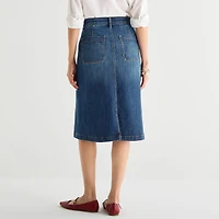 St. John's Bay Womens Denim Skirt