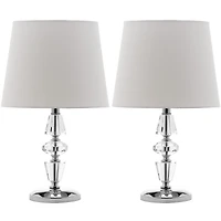 Gem Tiered Crystal Lamp- Set of 2