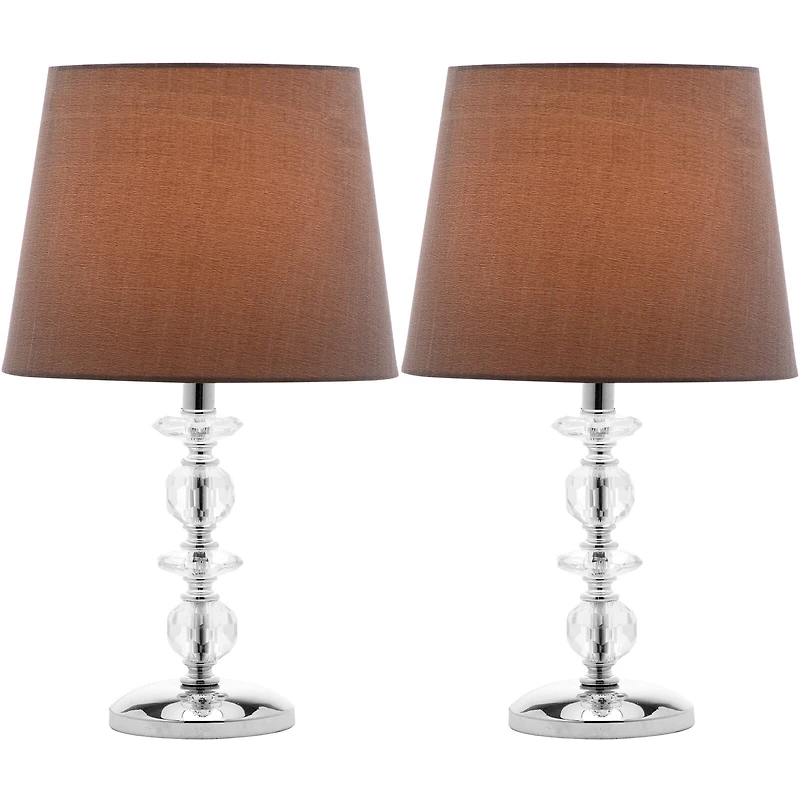 Celeb Stacked Crystal Orb Lamp- Set of 2