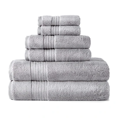 Liz Claiborne Signature Plush Solid 6-pc. Towel Set