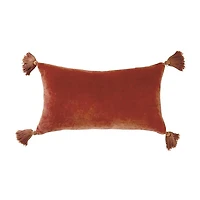 Peri Home Velvet Tassels Rectangular Throw Pillow