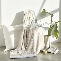 Peri Home Snow Leopard Washable Reversible Midweight Throw