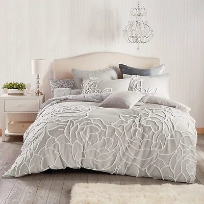 Peri Home Chenille Rose 3-pc. Duvet Cover Set