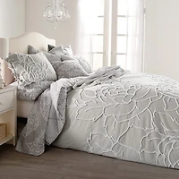 Peri Home Chenille Rose 3-pc. Duvet Cover Set