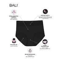 Bali Beautifully Confident With Leak Protection Womens Period + Resistant Brief Panty Dfllb1