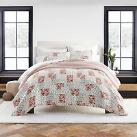 Casual Comfort Patchwork REVERSIBLE Quilt Set
