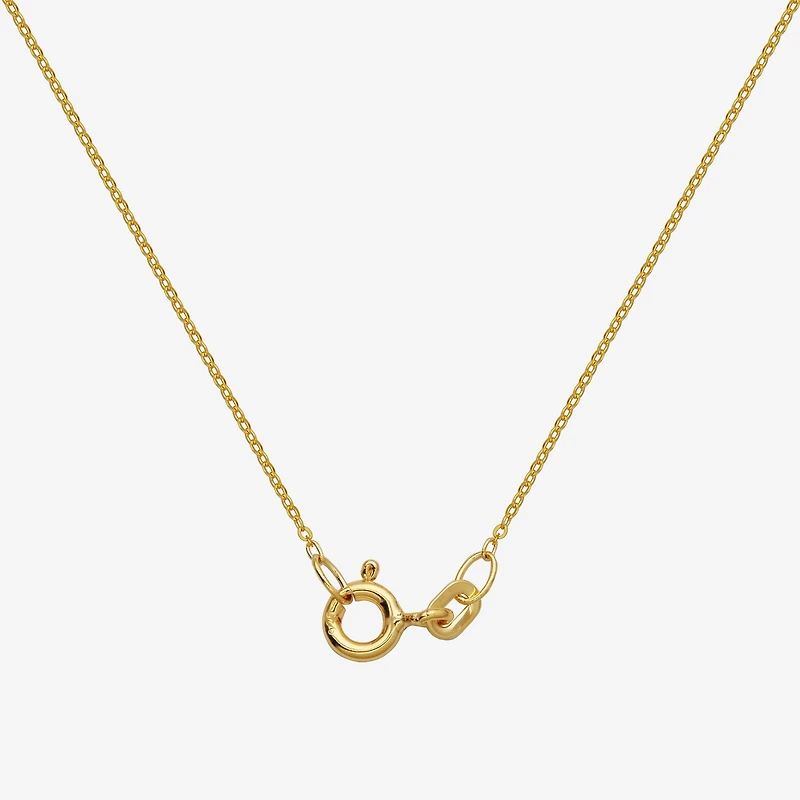 Womens Genuine Multi Color 18K Gold Over Silver 18 Inch Pendant Necklace
