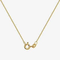 Womens Genuine Multi Color 18K Gold Over Silver Cross 18 Inch Pendant Necklace