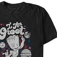 Mens Short Sleeve Groot Graphic T-Shirt
