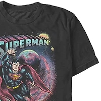 Mens Short Sleeve Superman Graphic T-Shirt