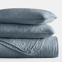Casual Comfort Floral Stitch Quilt Set