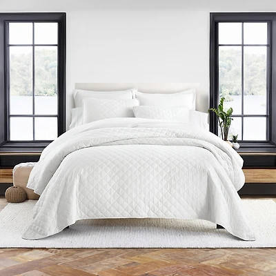 Casual Comfort Diamond Stitch Quilt Set